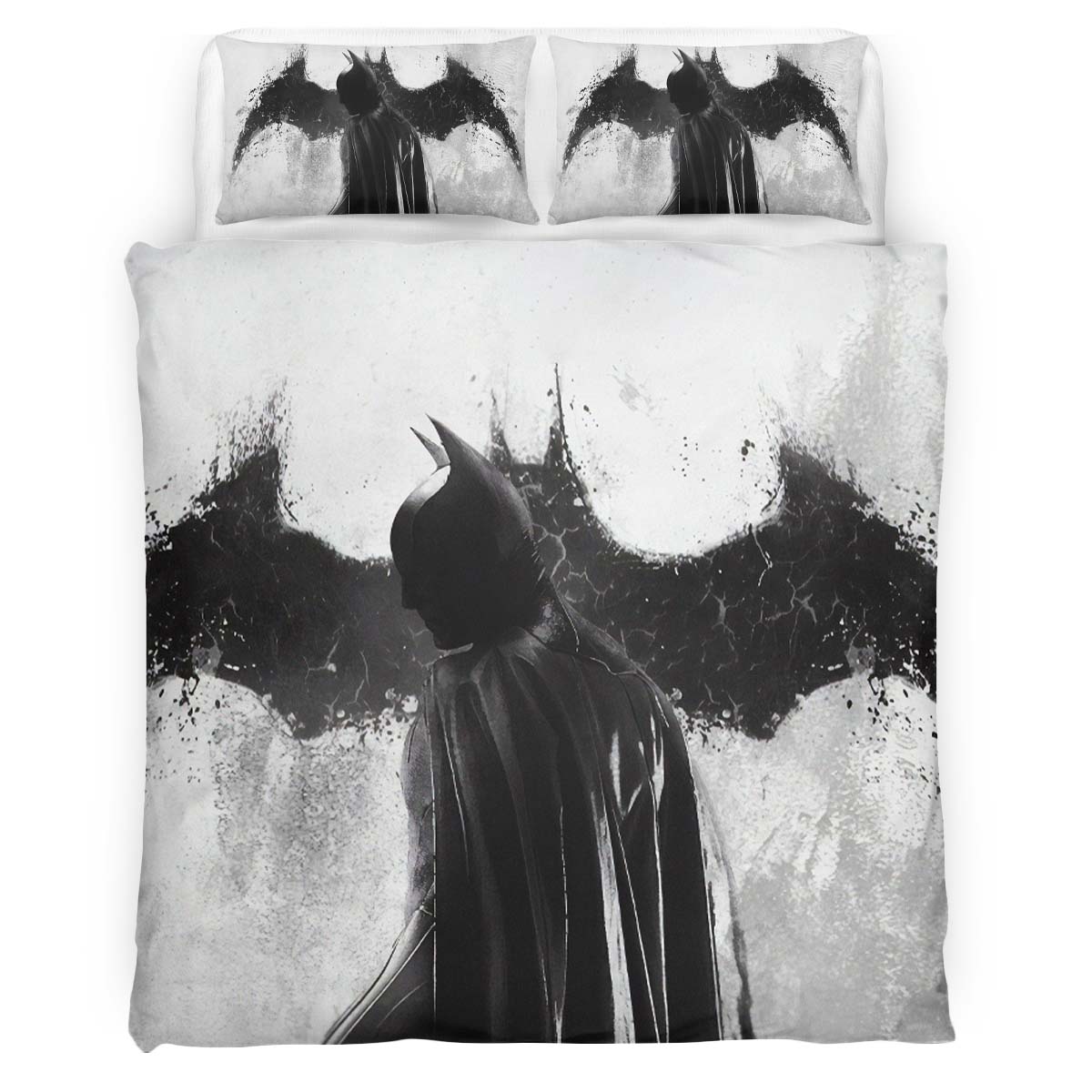 Batman Hero in DC Conmics Duvet Cover