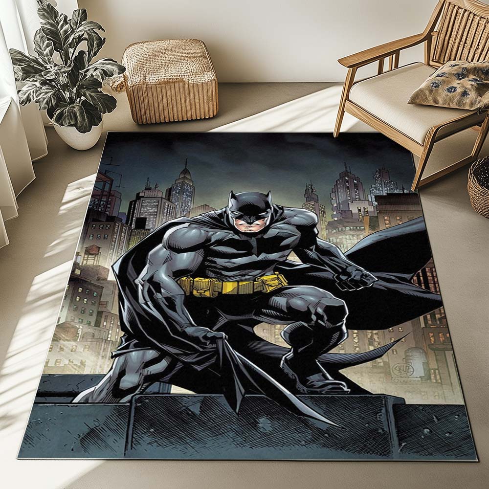 Batman Hero in dark night 01 Rug