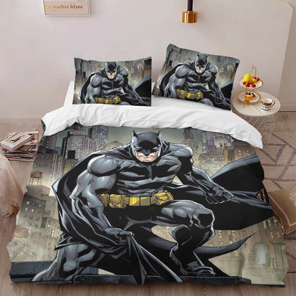 Batman Hero in dark night 01 Duvet Cover 2