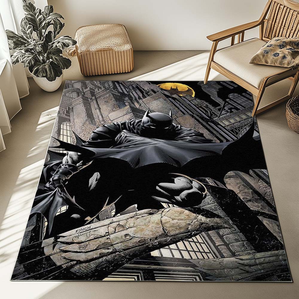 Batman Hero in dark night 02 Rug
