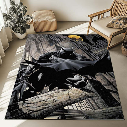 Batman Hero in dark night 02 Rug