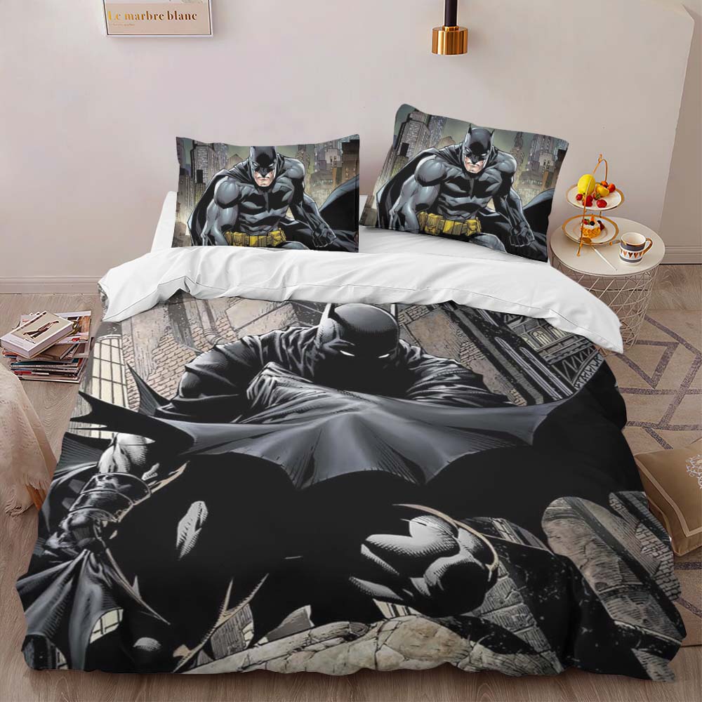 Batman Hero in dark night 02 Duvet Cover 2