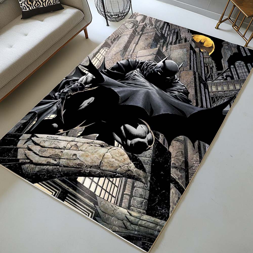 Batman Hero in dark night 02 Rug 2
