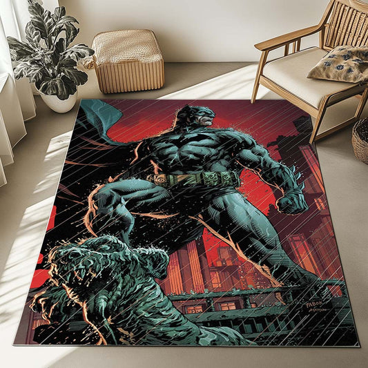 Batman Hero in dark night 03 Rug