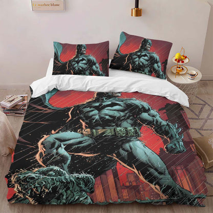 Batman Hero in dark night 03 Duvet Cover 2
