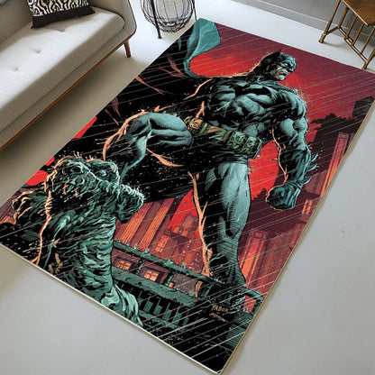 Batman Hero in dark night 03 Rug 2