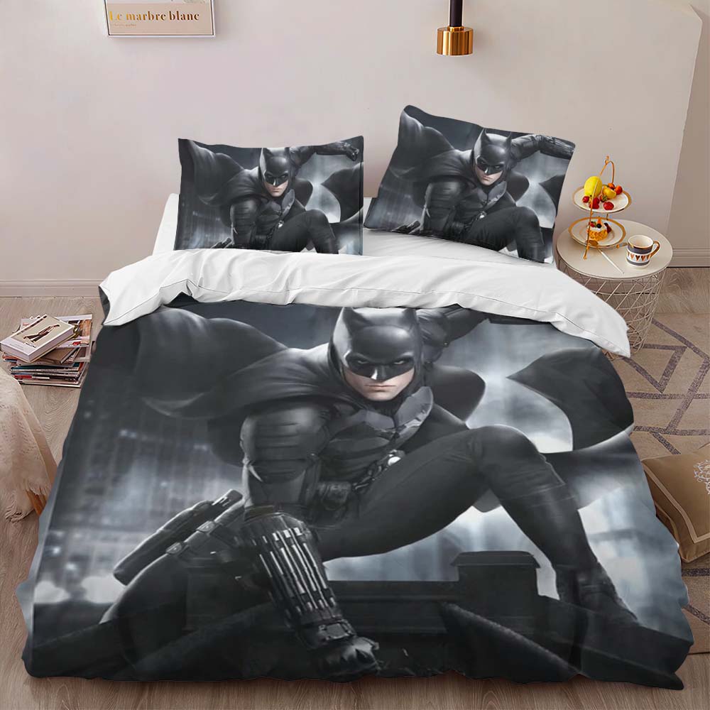 Batman Hero in dark night 4 Duvet Cover 2