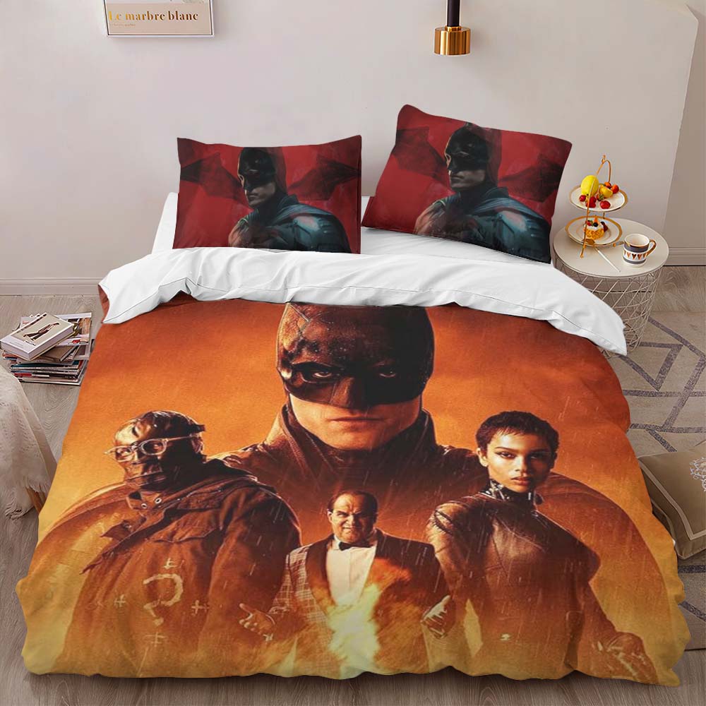 Batman Hero in dark night 6 Duvet Cover 2