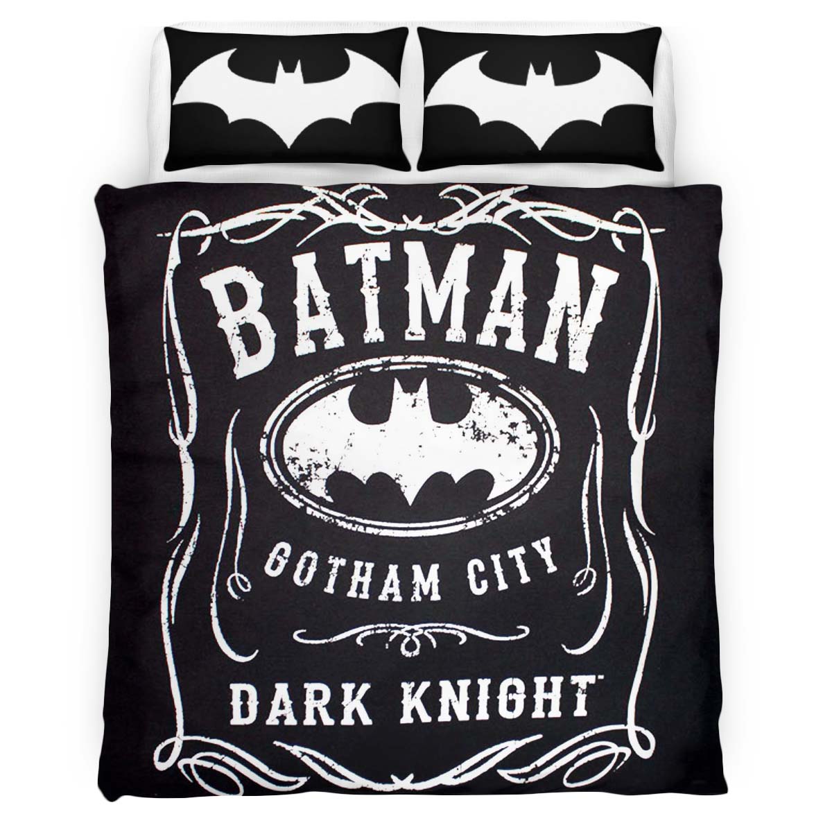 Batman Jack Daniels Style DC Comics Duvet Cover