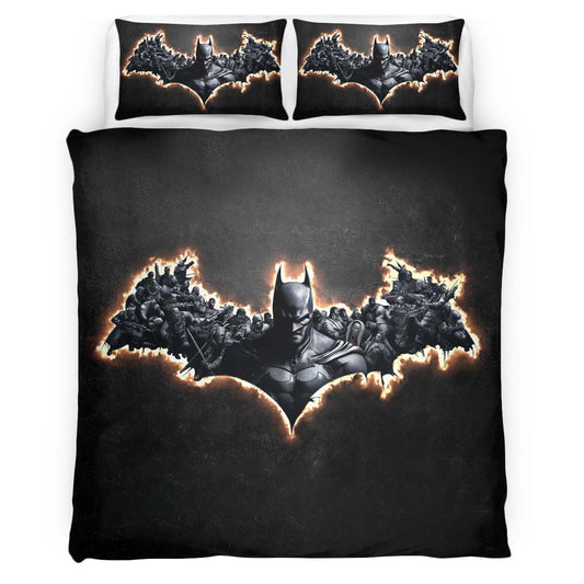 Batman and the villain Duvet Cover