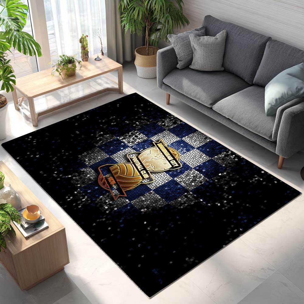 Birmingham City FC EFL Championship Diamond Style Rug 2