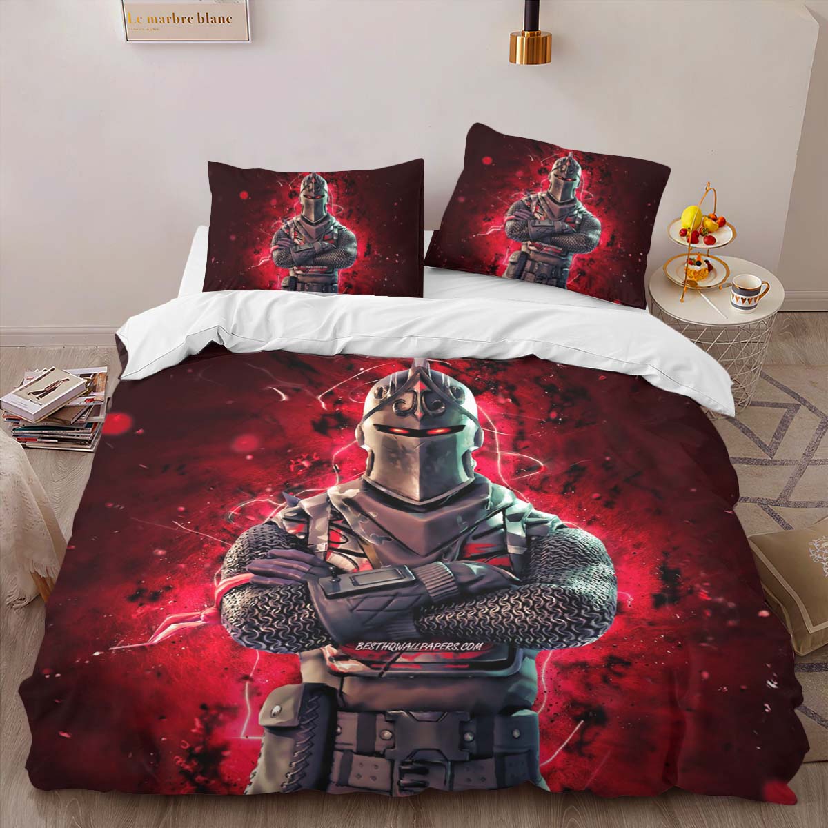 Black Knight Fortnite Skin Duvet Cover 2