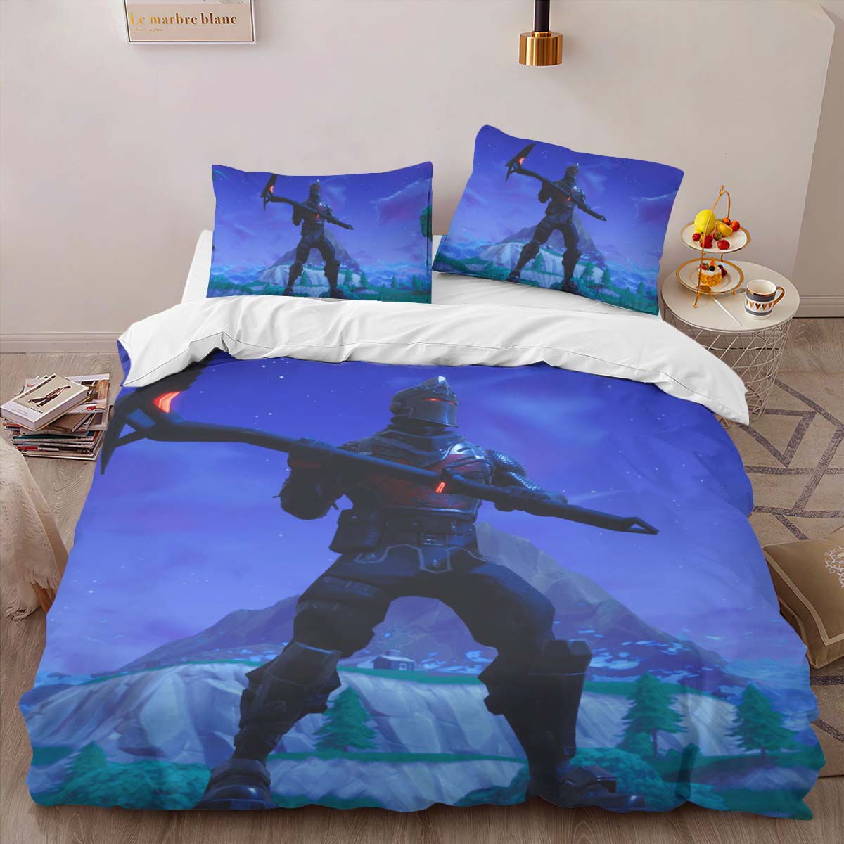 Black Knight Fortnite Skin 4 Duvet Cover 2