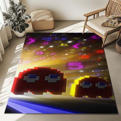Blinky and Clyde Ghost Pacman Game Rug