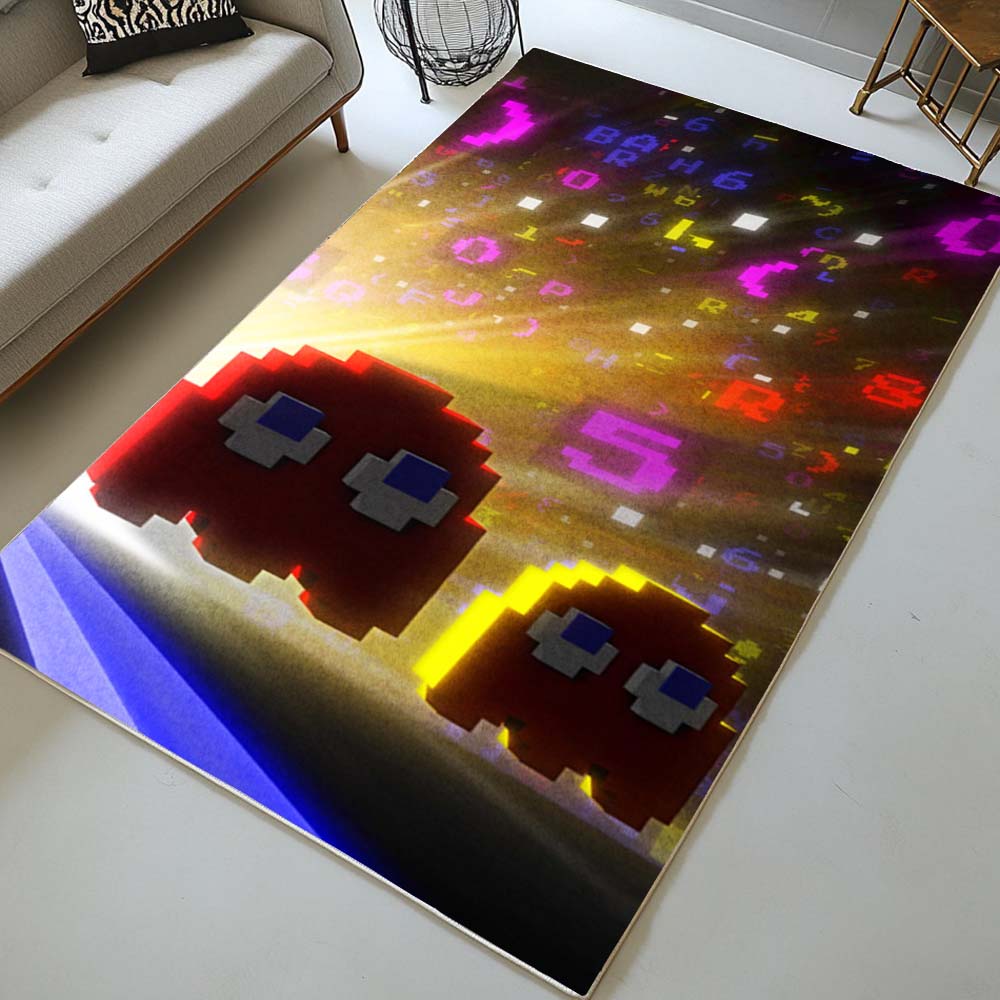 Blinky and Clyde Ghost Pacman Game Rug 2