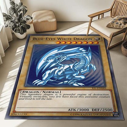 Blue Eyes White Dragon Rug