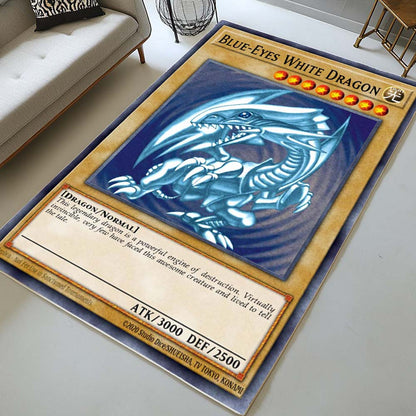 Blue Eyes White Dragon Dark Duel Stories Rug
