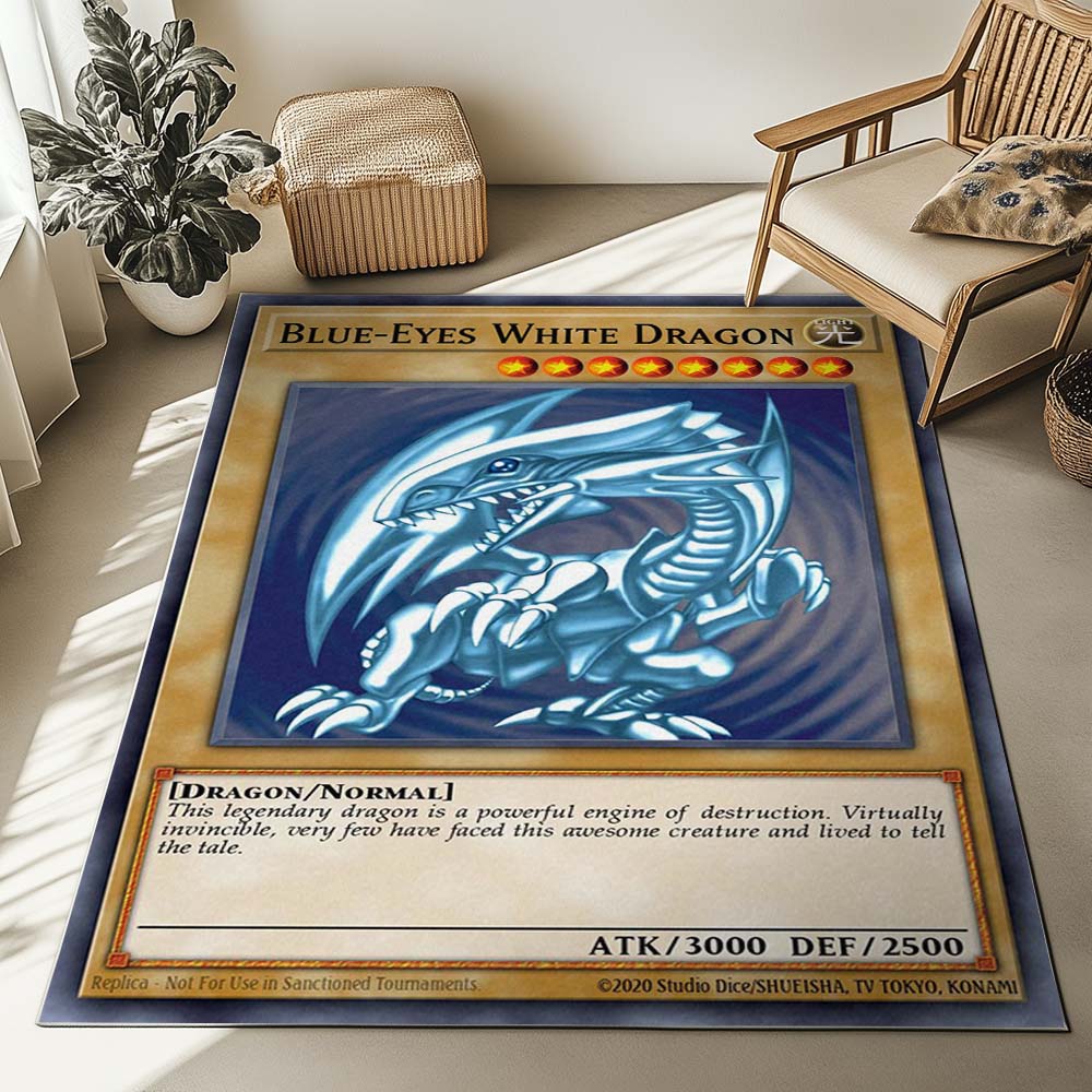 Blue Eyes White Dragon Dark Duel Stories Rug 2