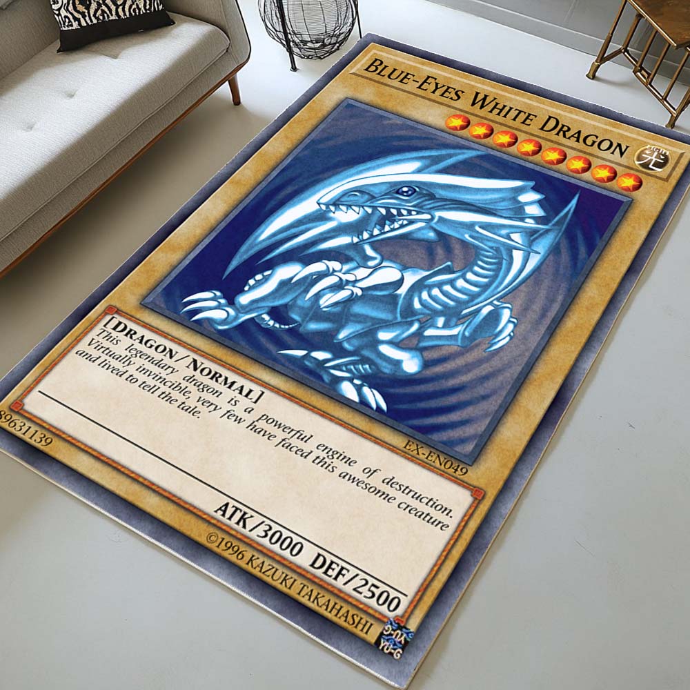 Blue Eyes White Dragon Rug 2
