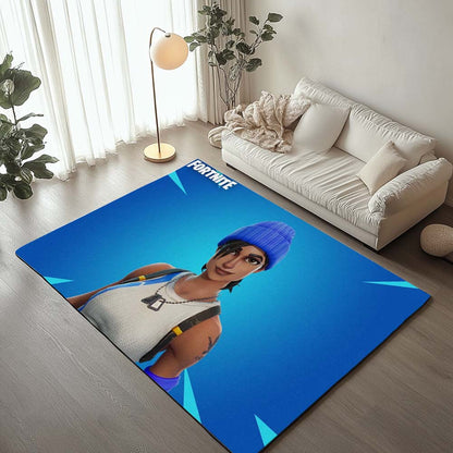 Blue Team Leader Skin Fortnite 3 Rug