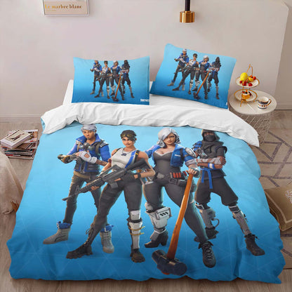 Blue Team Leader Skin Fortnite 4 Duvet Cover 2