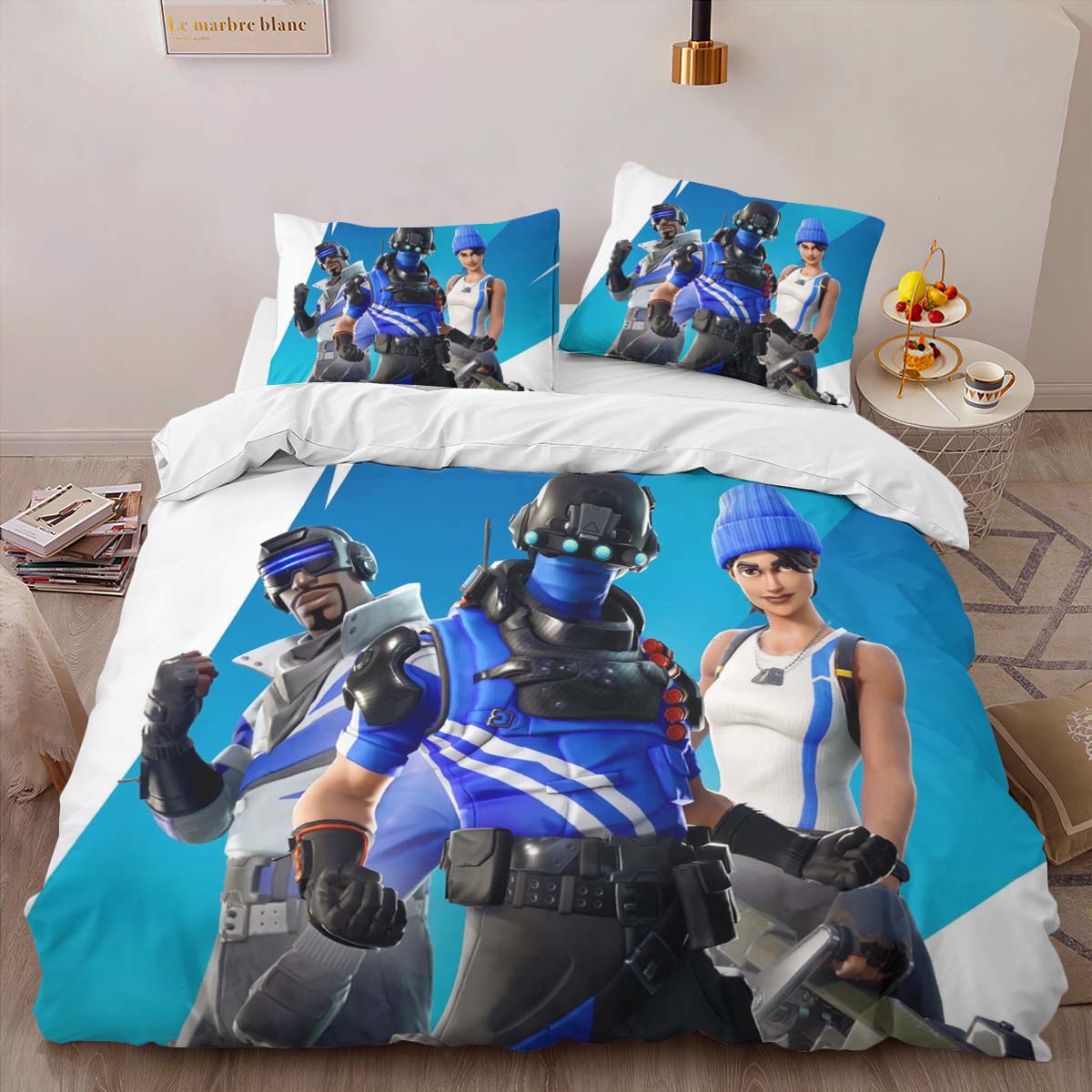 Blue Team Leader Skin Fortnite 5 Duvet Cover 2