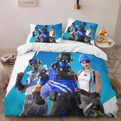 Blue Team Leader Skin Fortnite 5 Duvet Cover 2