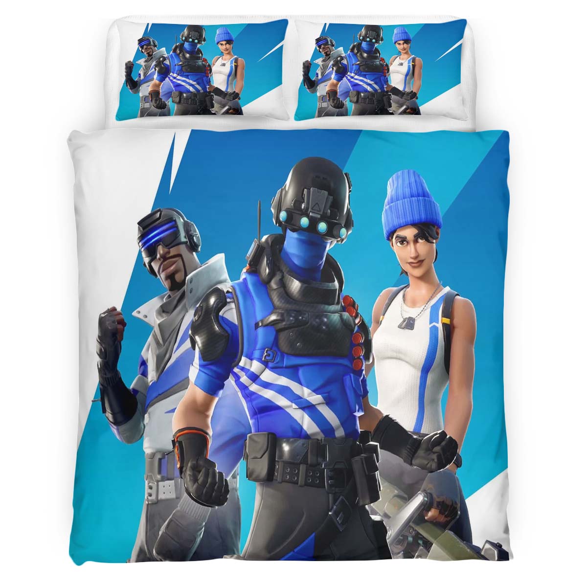 Blue Team Leader Skin Fortnite 5 Duvet Cover