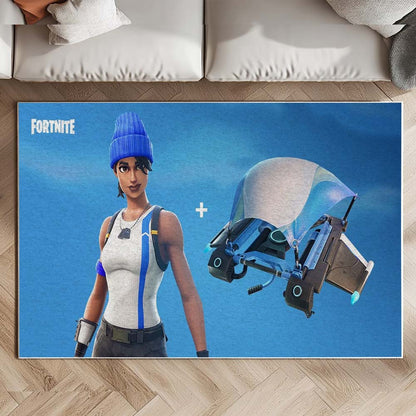 Blue Team Leader Skin Fortnite Rug 2