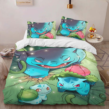 Bulbasaur Pokemon 3 Duvet Cover 2