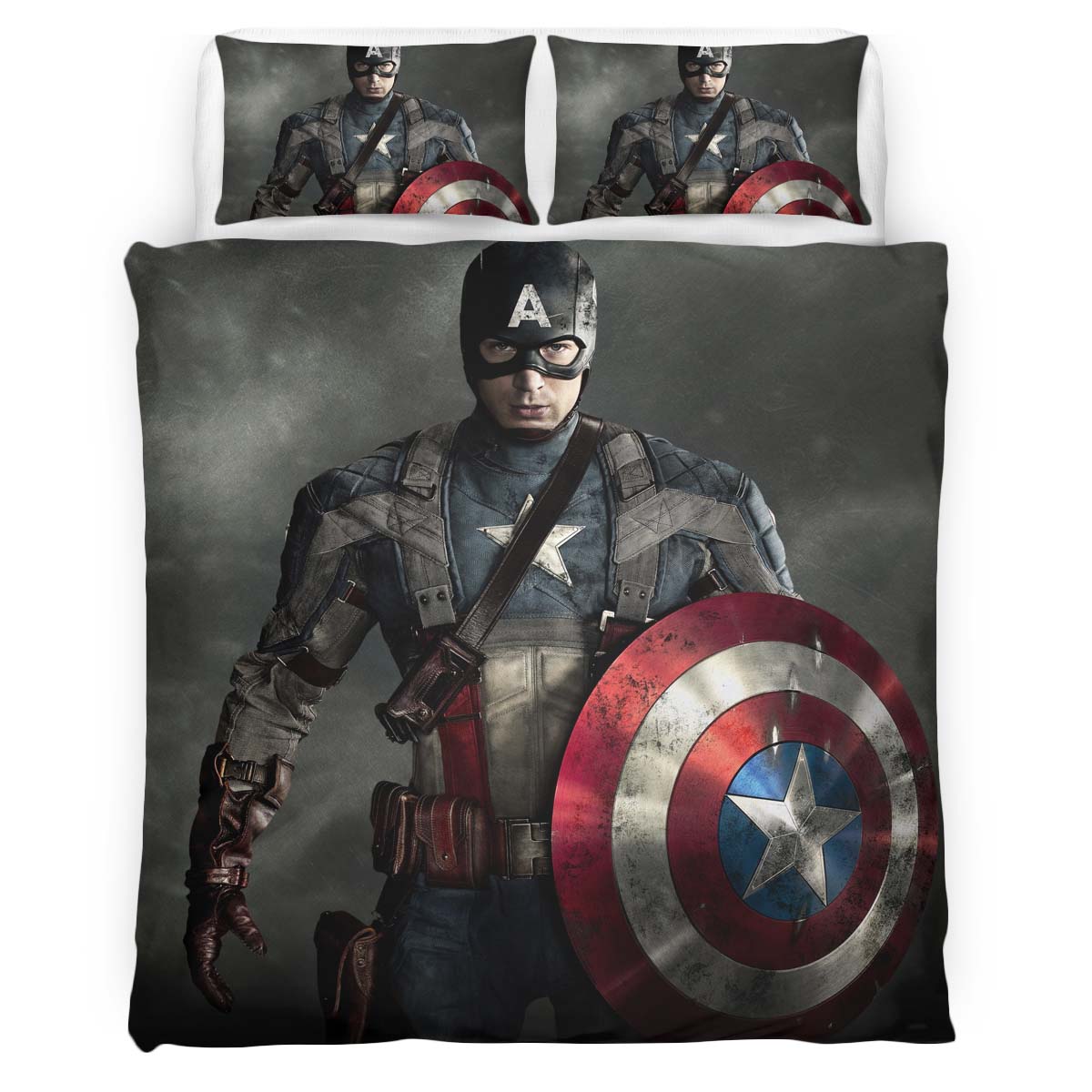 Captain America Marvel 06 Duvet Cover