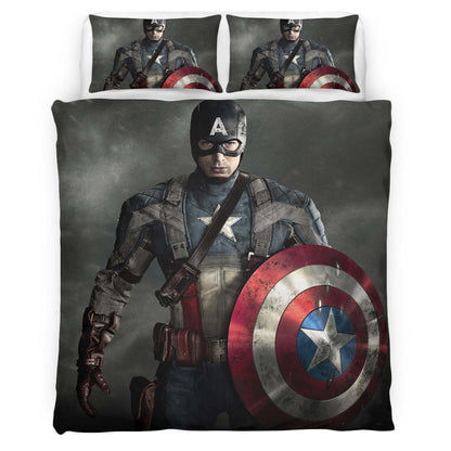 Captain America Marvel 06 Duvet Cover