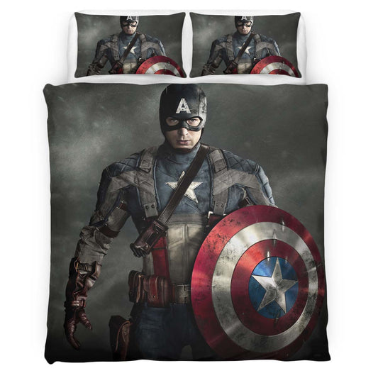 Captain America Marvel 06 Duvet Cover