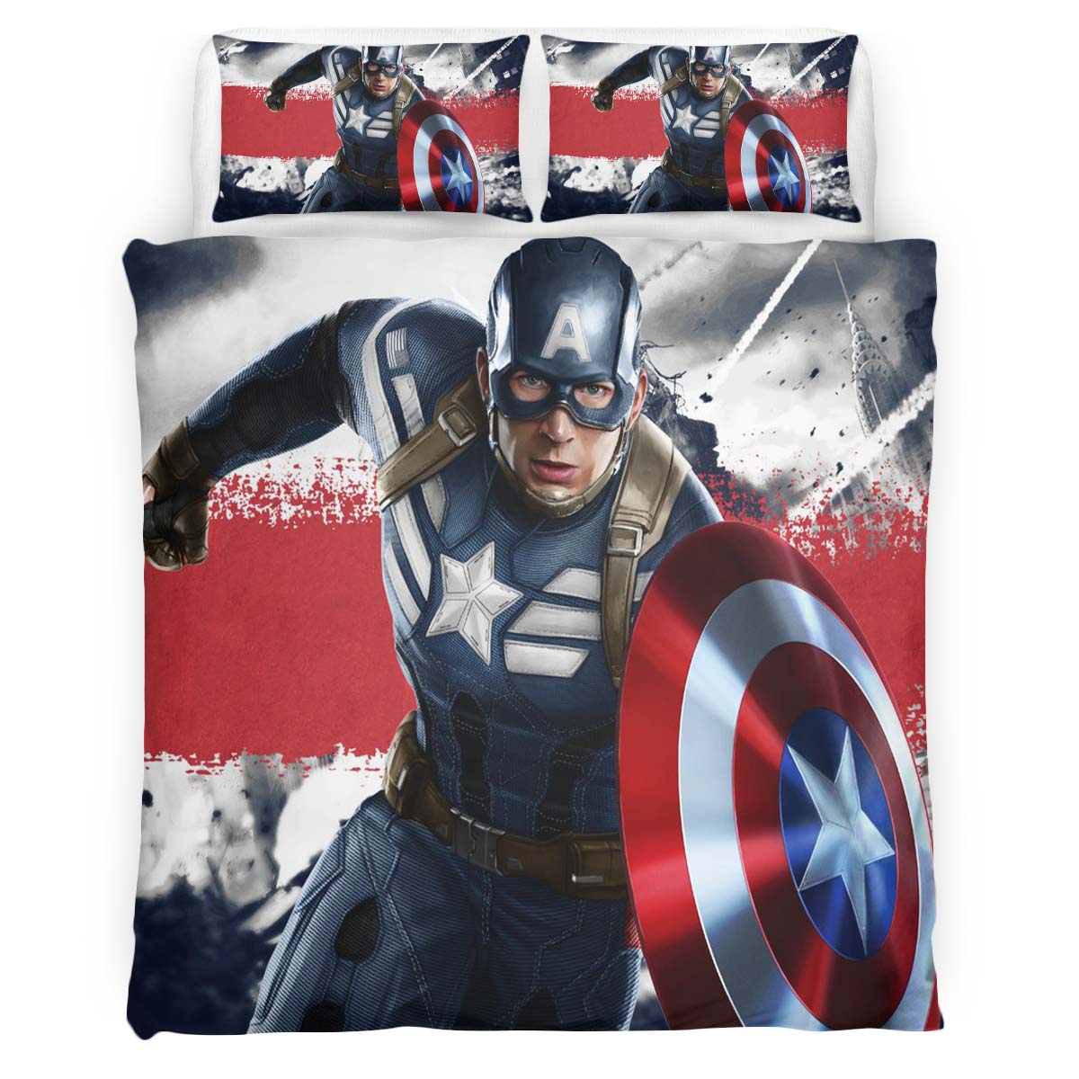 Captain America Marvel 07 Duvet Cover