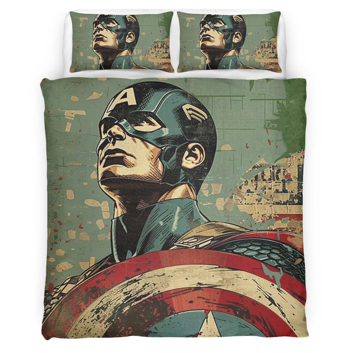 Captain America Marvel 08 Duvet Cover