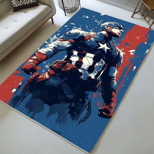 Captain America Marvel 10 Rug