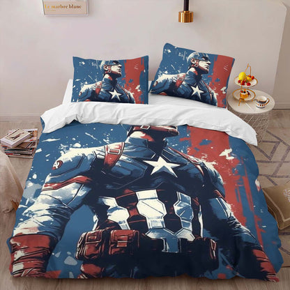 Captain America Marvel 10 Duvet Cover 2