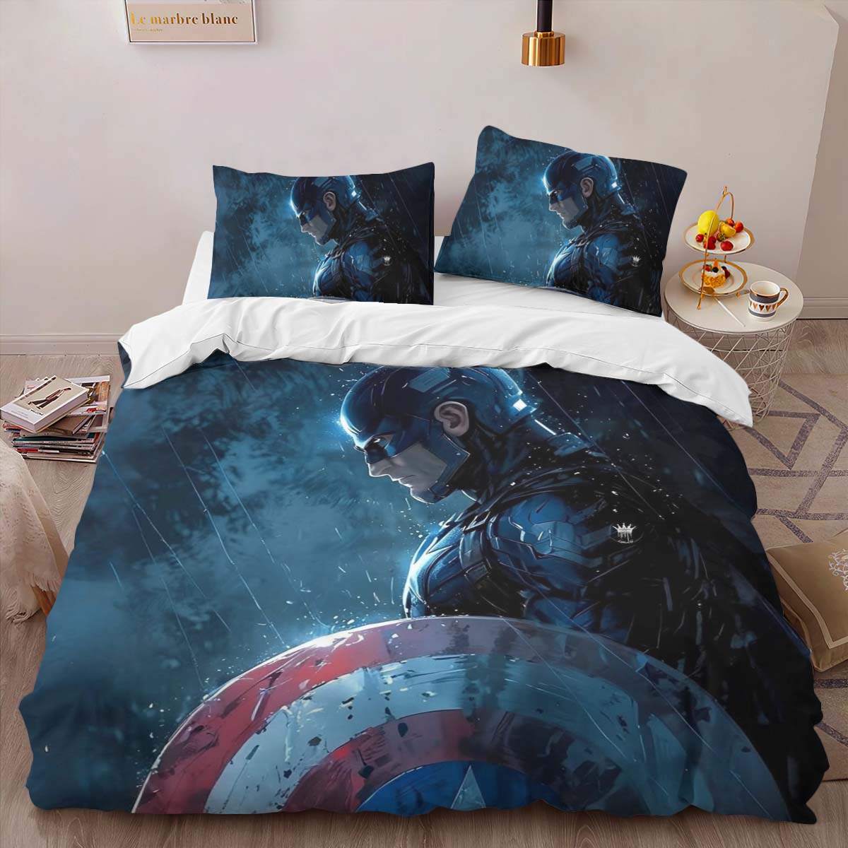 Captain America Marvel 11 Duvet Cover 2