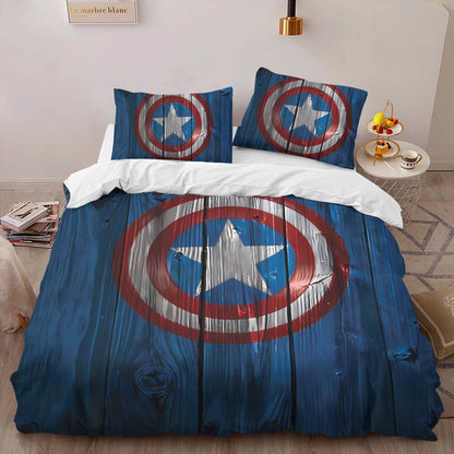 Captain America Shield 3 Duvet Cover 2