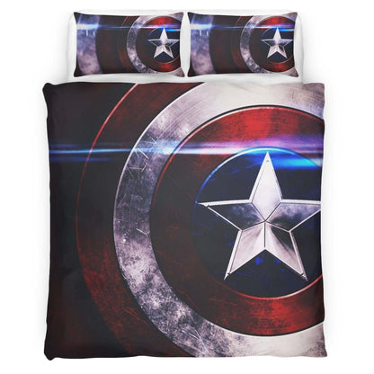 Captain America Shield 4 Duvet Cover