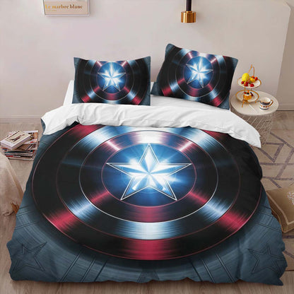 Captain America Shield 5 Duvet Cover 2