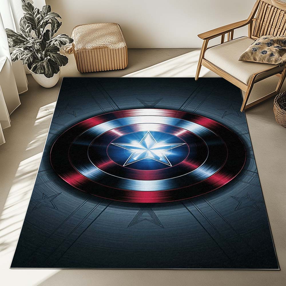 Captain America Shield 5 Rug 2