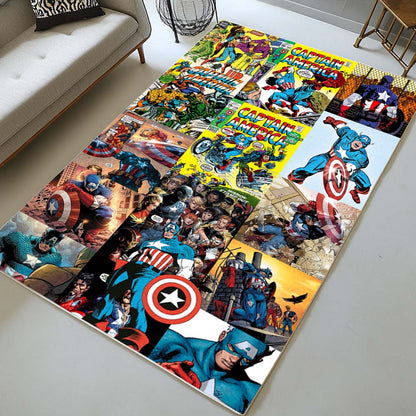 Captain America Super Heroes Rug