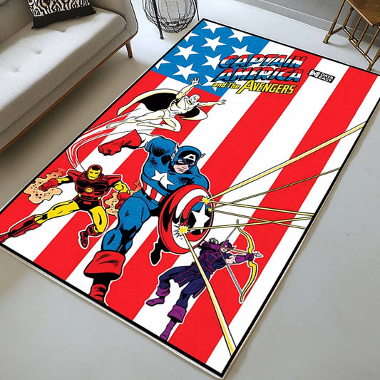 Captain America and the avengers Rug