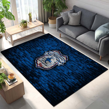 Cardiff City FC EFL Championship Blue Brick Wall Rug 2