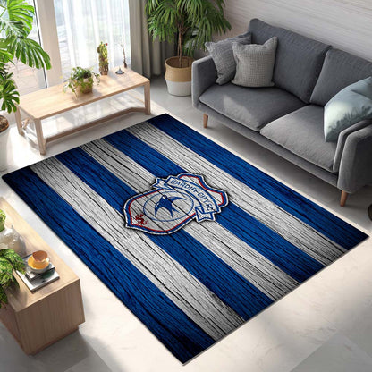 Cardiff City FC EFL Championship Wooden Background Rug 2