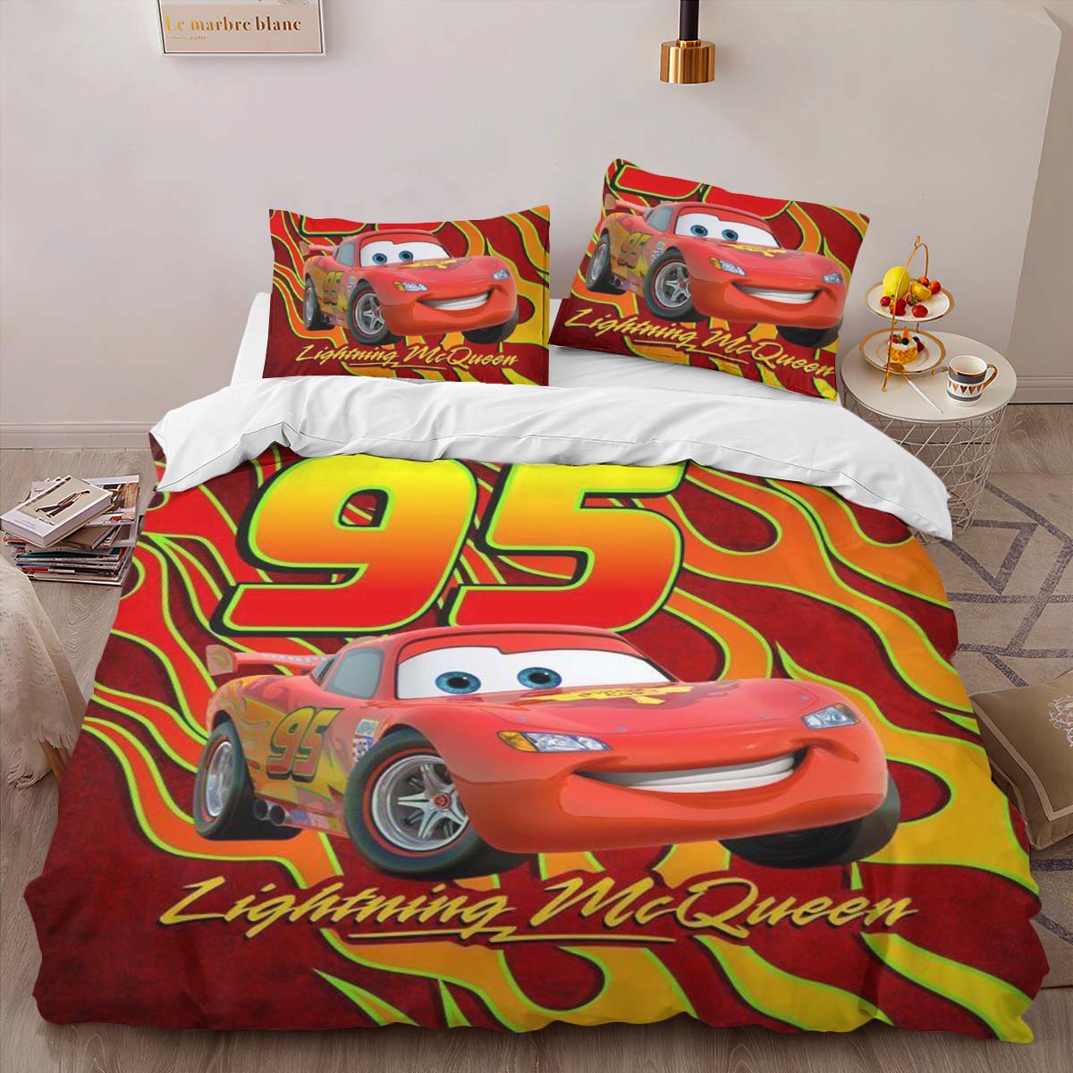 Cars 95 Lightning McQueen 2 Duvet Cover 2