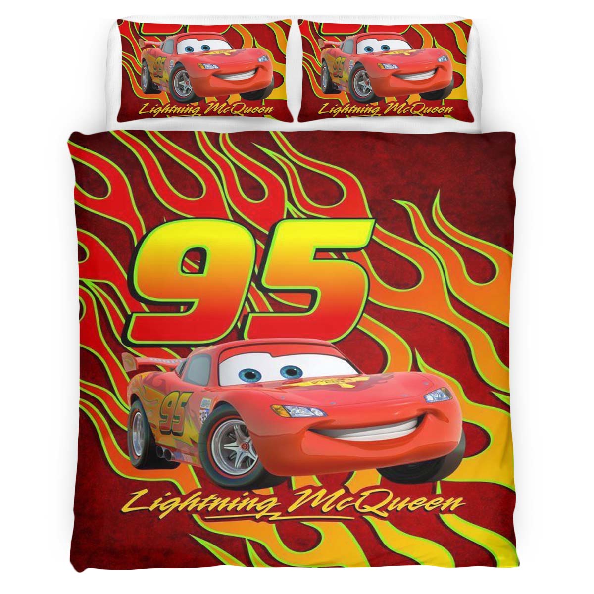 Cars 95 Lightning McQueen 2 Duvet Cover