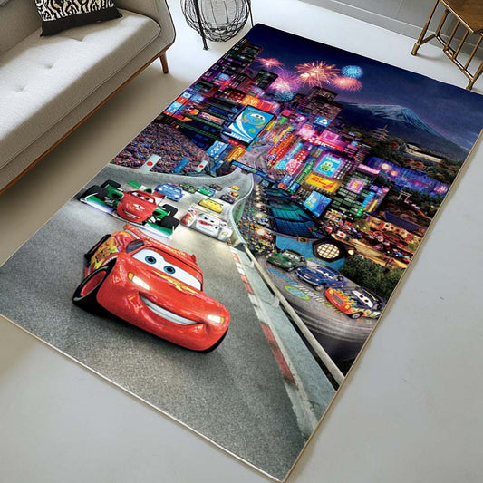 Cars 95 Lightning McQueen in Tokyo Street Rug