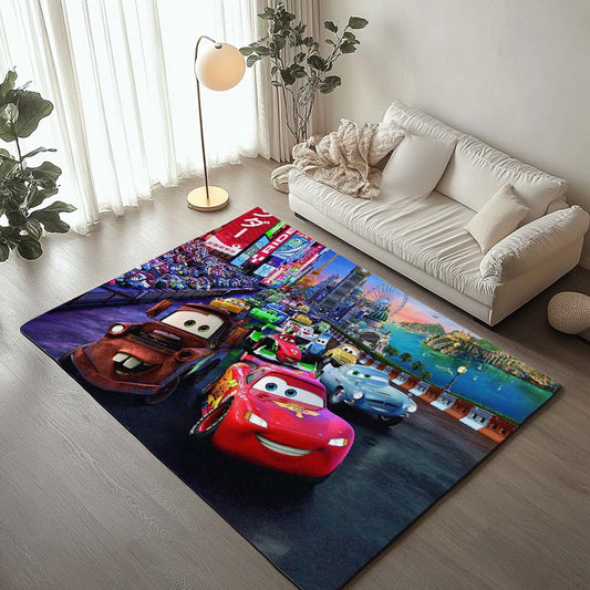 Cars 95 Lightning McQueen in Tokyo Street 2 Rug